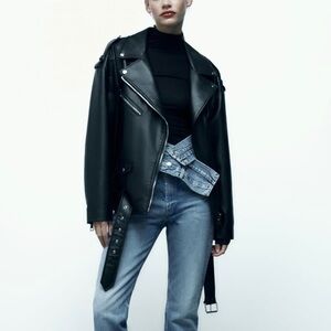 ZARA FAUX LEATHER JACKET
